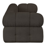 Ames 68" Boucle Fabric Upholstered 2pc. Modular Loveseat in Brown