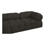 Ames 68" Boucle Fabric Upholstered 2pc. Modular Loveseat in Brown