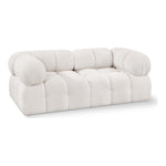 Ames 68" Boucle Fabric Upholstered 2pc. Modular Loveseat in Cream