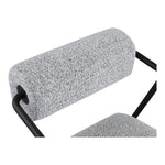 Carly Boucle Fabric Upholstered Accent Chair in Grey