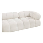 Ames 68" Boucle Fabric Upholstered 2pc. Modular Loveseat in Cream