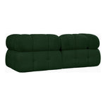 Ames 68" Boucle Fabric Upholstered 2pc. Modular Loveseat in Green