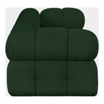 Ames 68" Boucle Fabric Upholstered 2pc. Modular Loveseat in Green
