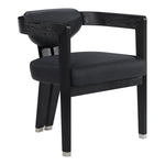 Carlyle Vegan Leather Upholstered Dining Chair in Black