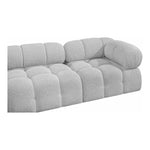 Ames 68" Boucle Fabric Upholstered 2pc. Modular Loveseat in Grey