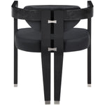 Carlyle Vegan Leather Upholstered Dining Chair in Black