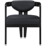 Carlyle Vegan Leather Upholstered Dining Chair in Black