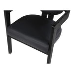 Carlyle Vegan Leather Upholstered Dining Chair in Black
