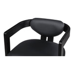 Carlyle Vegan Leather Upholstered Dining Chair in Black