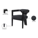 Carlyle Vegan Leather Upholstered Dining Chair in Black