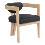 Carlyle Vegan Leather Upholstered Dining Chair in Black