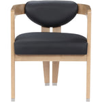 Carlyle Vegan Leather Upholstered Dining Chair in Black