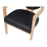Carlyle Vegan Leather Upholstered Dining Chair in Black