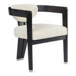 Carlyle Vegan Leather Upholstered Dining Chair in Cream