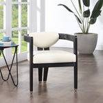 Carlyle Vegan Leather Upholstered Dining Chair in Cream