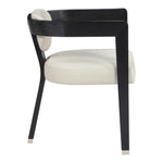 Carlyle Vegan Leather Upholstered Dining Chair in Cream