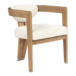 Carlyle Vegan Leather Upholstered Dining Chair in Cream
