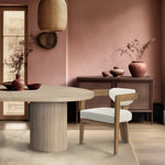 Carlyle Vegan Leather Upholstered Dining Chair in Cream