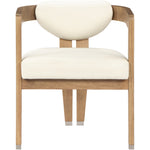 Carlyle Vegan Leather Upholstered Dining Chair in Cream