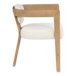 Carlyle Vegan Leather Upholstered Dining Chair in Cream