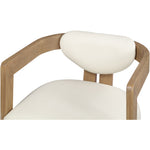 Carlyle Vegan Leather Upholstered Dining Chair in Cream