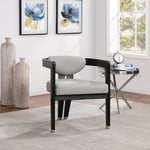 Carlyle Vegan Leather Upholstered Dining Chair in Grey
