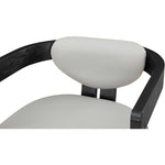 Carlyle Vegan Leather Upholstered Dining Chair in Grey