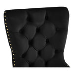 Carmen Velvet Upholstered Dining Chair in Black