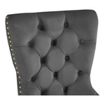 Carmen Velvet Upholstered Dining Chair in Grey