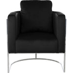 Casa Velvet Upholstered Chair in Black