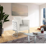 Casa Velvet Upholstered Chair in Cream