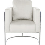Casa Velvet Upholstered Chair in Cream