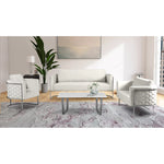 Casa Velvet Upholstered Chair in Cream