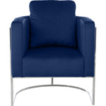 Casa Velvet Upholstered Chair in Navy