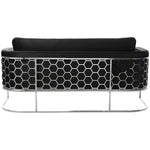 Casa 75.5" Velvet Upholstered Sofa in Black