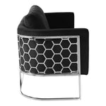 Casa 75.5" Velvet Upholstered Sofa in Black