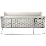 Casa 75.5" Velvet Upholstered Sofa in Cream