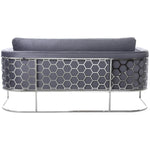 Casa 75.5" Velvet Upholstered Sofa in Grey