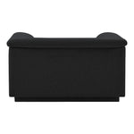 Cascade Boucle Fabric Upholstered Chair in Black