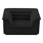 Cascade Boucle Fabric Upholstered Chair in Black