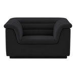 Cascade Boucle Fabric Upholstered Chair in Black
