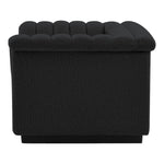 Cascade Boucle Fabric Upholstered Chair in Black