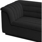 Cascade Boucle Fabric Upholstered Chair in Black