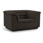 Cascade Boucle Fabric Upholstered Chair in Brown
