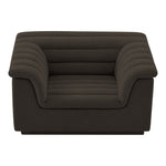 Cascade Boucle Fabric Upholstered Chair in Brown