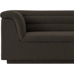 Cascade Boucle Fabric Upholstered Chair in Brown