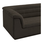 Cascade Boucle Fabric Upholstered Chair in Brown