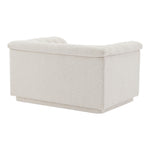Cascade Boucle Fabric Upholstered Chair in Cream