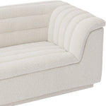 Cascade Boucle Fabric Upholstered Chair in Cream