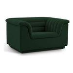 Cascade Boucle Fabric Upholstered Chair in Green